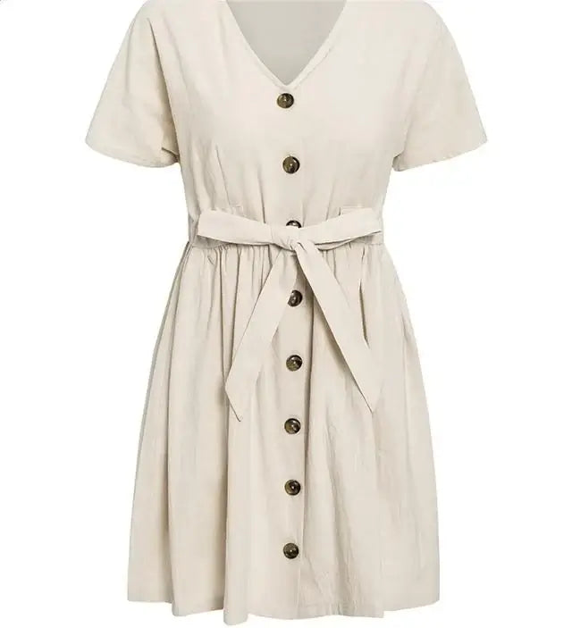 Short V-neck Summer Dresses
