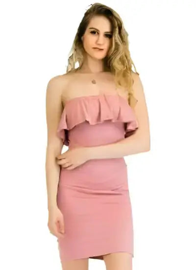 Ruffle Tube Dress